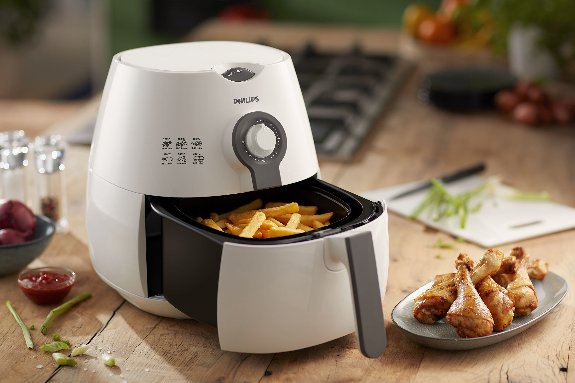 PHILIPS HD9216/40 Airfryer Heißluftfritteuse 1425 Watt Kaschmirgrau