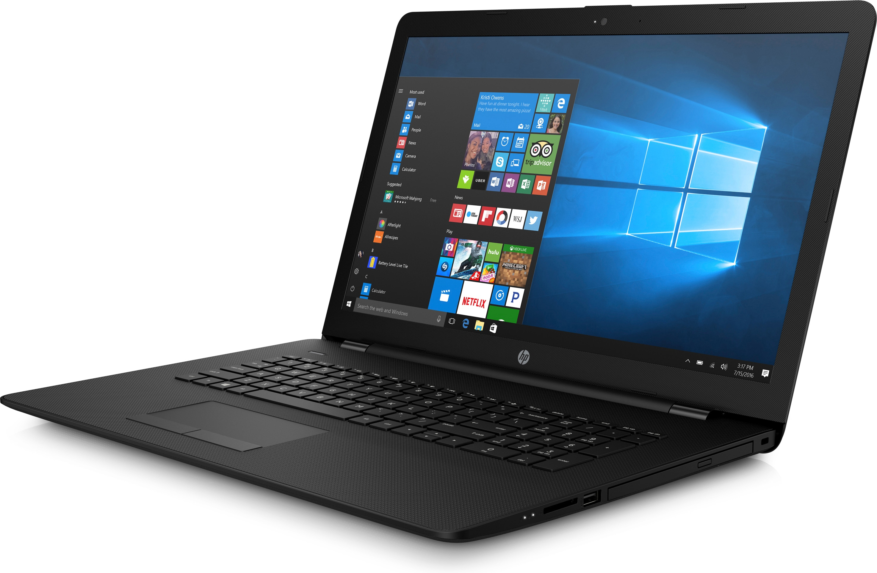 HP 17-bs077ng - 17,3 Zoll - Intel® Celeron® N3060 - 8 GB - 1 TB - Intel® HD 400 - Windows 10 Home (64 Bit)
