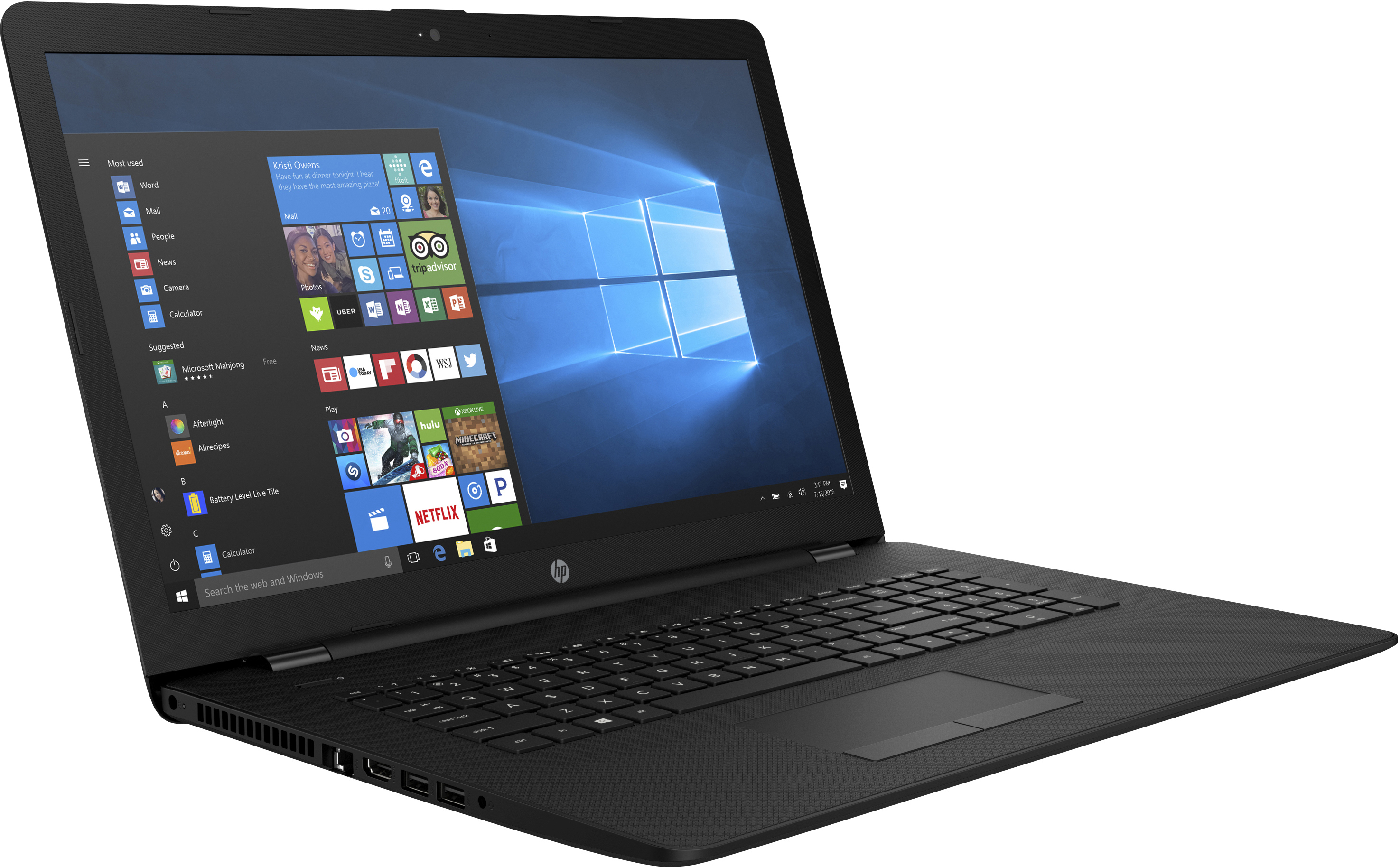 HP 17-bs077ng - 17,3 Zoll - Intel® Celeron® N3060 - 8 GB - 1 TB - Intel® HD 400 - Windows 10 Home (64 Bit)