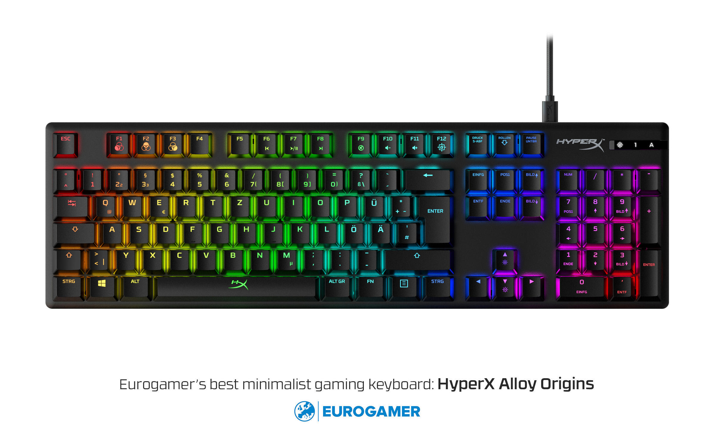 HYPERX Alloy Origins, Gaming Tastatur, Mechanisch, Sonstiges, kabelgebunden, Schwarz
