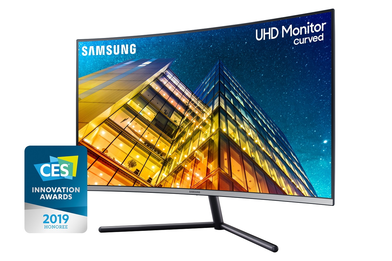 SAMSUNG LU32R590C VA 31.5'' 3840X2160/ 60HZ/ 4MS 4K Ultra HD 10bit Çerçevesiz Curved Monitör