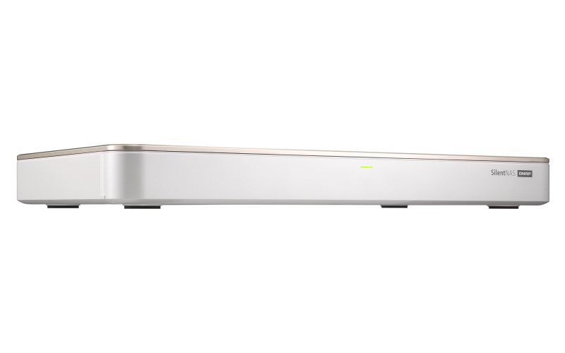 Servidor NAS - Qnap HS-453DX-8G, 2 bahías, Disco Duro, SSD, M.2,Serial ATA III, 2.5,3.5", Para Mac y PC, Oro