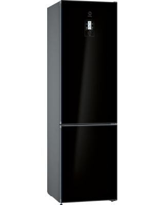 Frigorífico combi - Balay 3KFE768BI Cristal, No Frost, 366 l, 38 dB, Independiente, Display, Negro