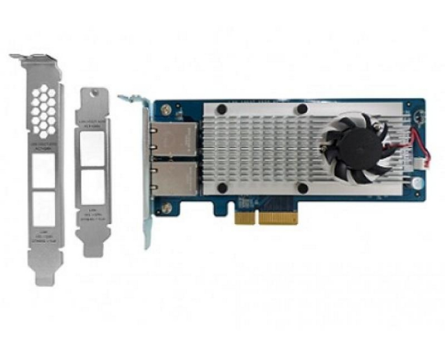 Servidor NAS - Qnap LAN-10G2T-X550, 10000 Mbit/s, 2 RJ-45, Inox