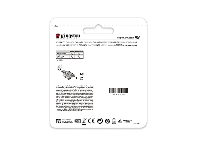 KINGSTON MobileLite Plus SD-Lesegerät, UHS-II, USB 3.2 Gen1, Schwarz; Kartenleser — Foto 3 von 5