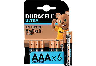 DURACELL 6'lı AAA Ultra Alkalin Kalem Pil