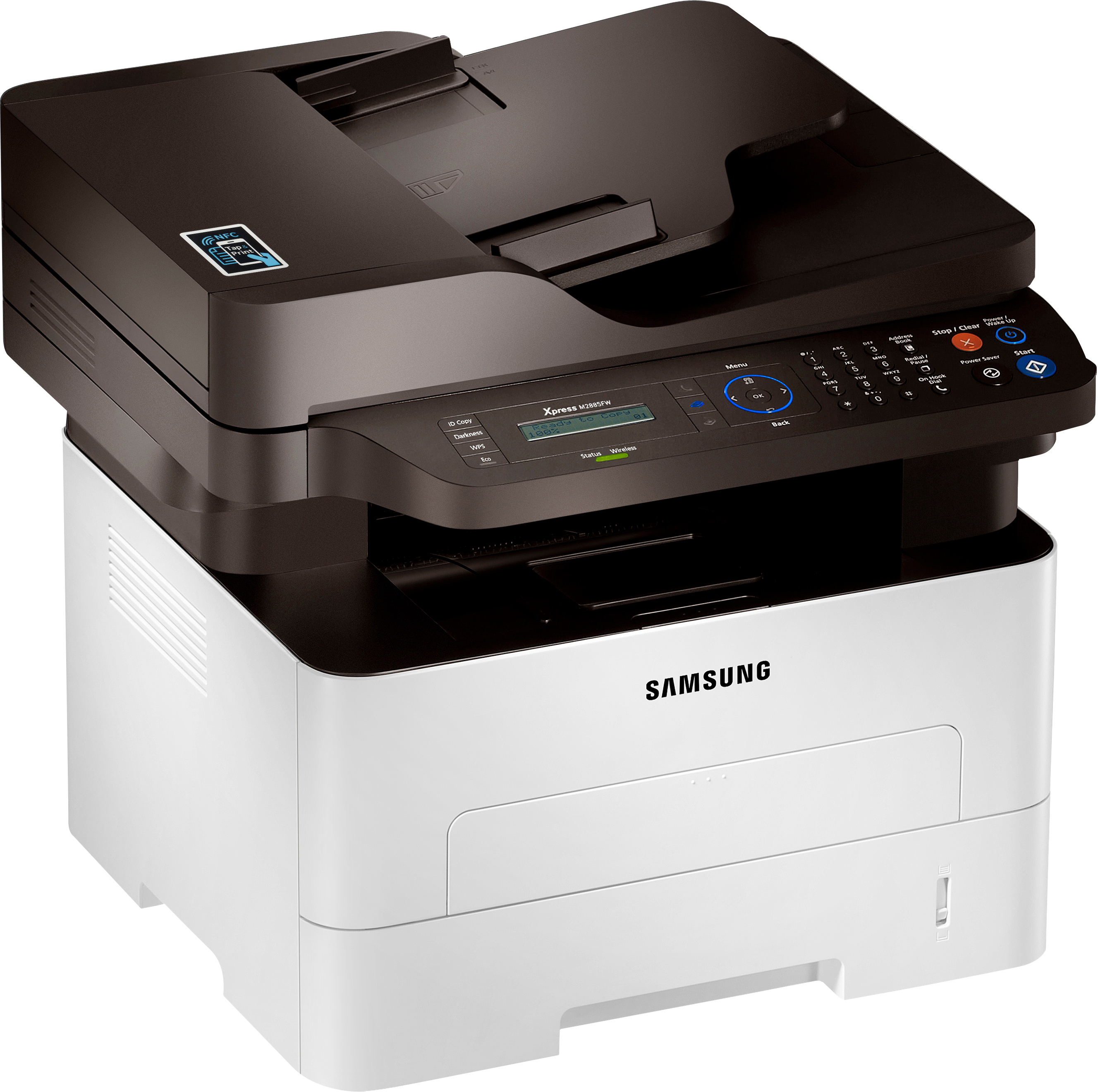 SAMSUNG Xpress M2885FW Elektrografie mit Halbleiterlaser 4-in-1 Monolaser-Multifunktionsdrucker WLAN Netzwerkfähig