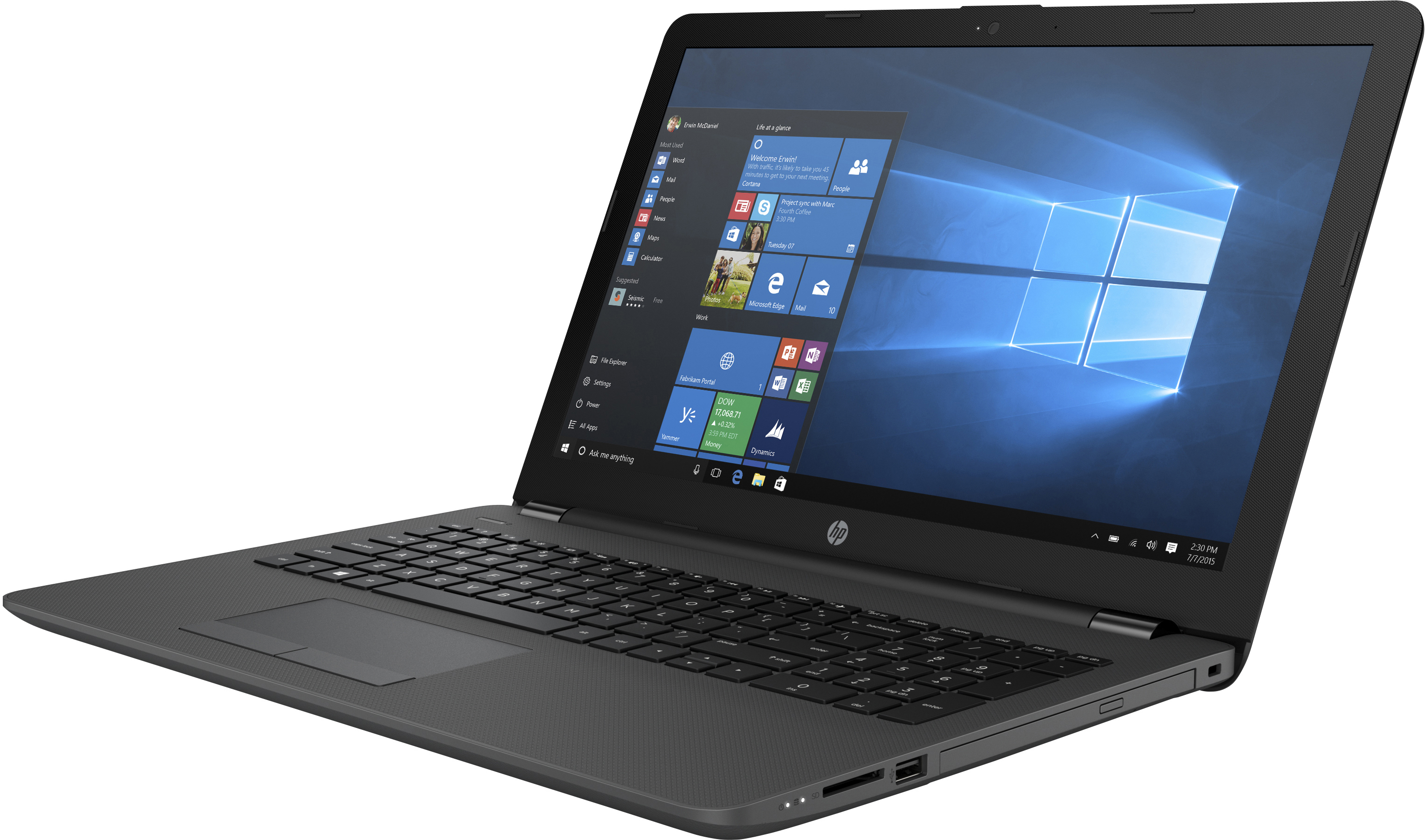 HP 250 G6 Notebook-PC - 15,6 Zoll - Intel® Core™ i3 i3-6006U - 8 GB - 256 GB
