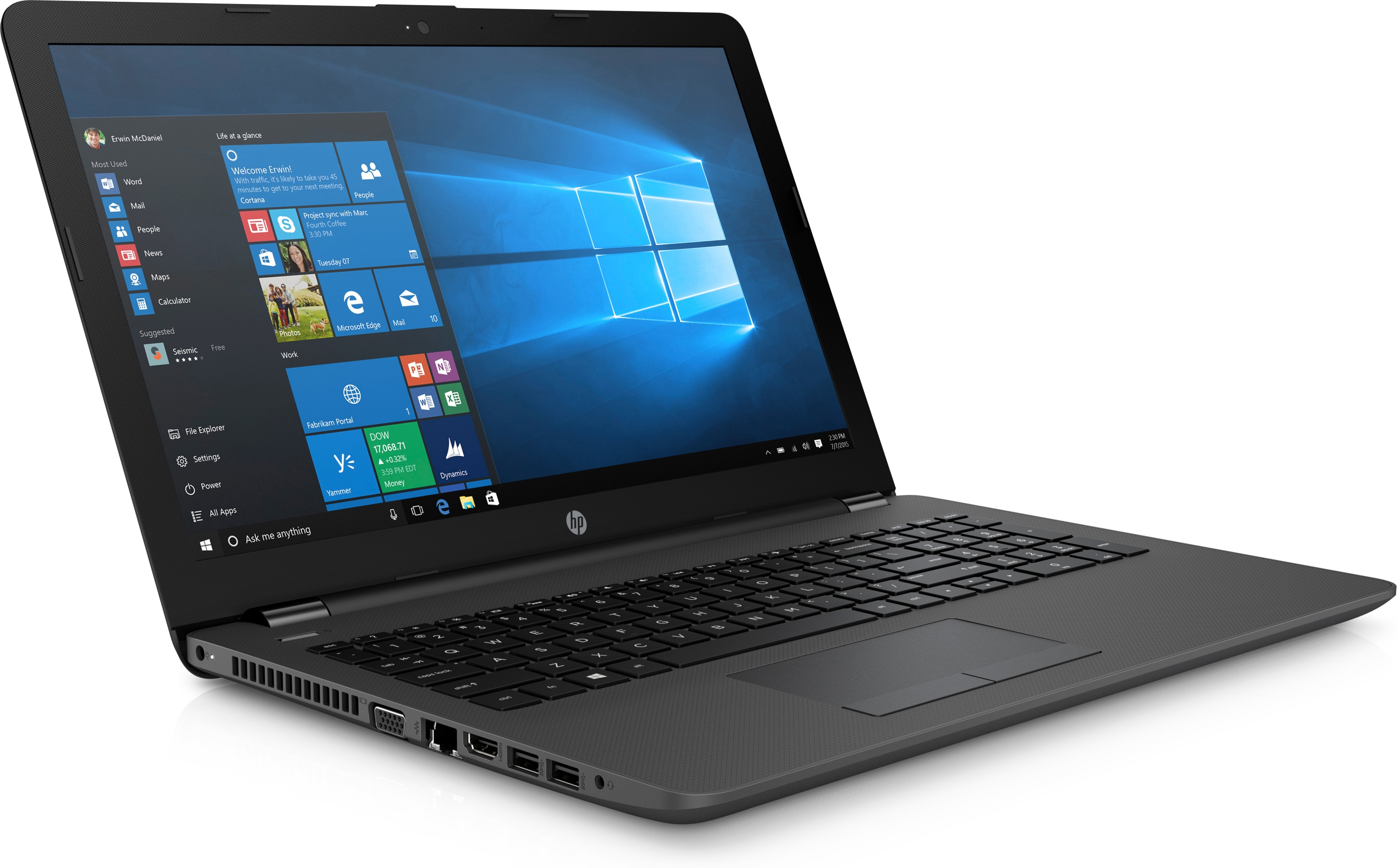 HP 250 G6 Notebook-PC - 15,6 Zoll - Intel® Core™ i3 i3-6006U - 8 GB - 256 GB