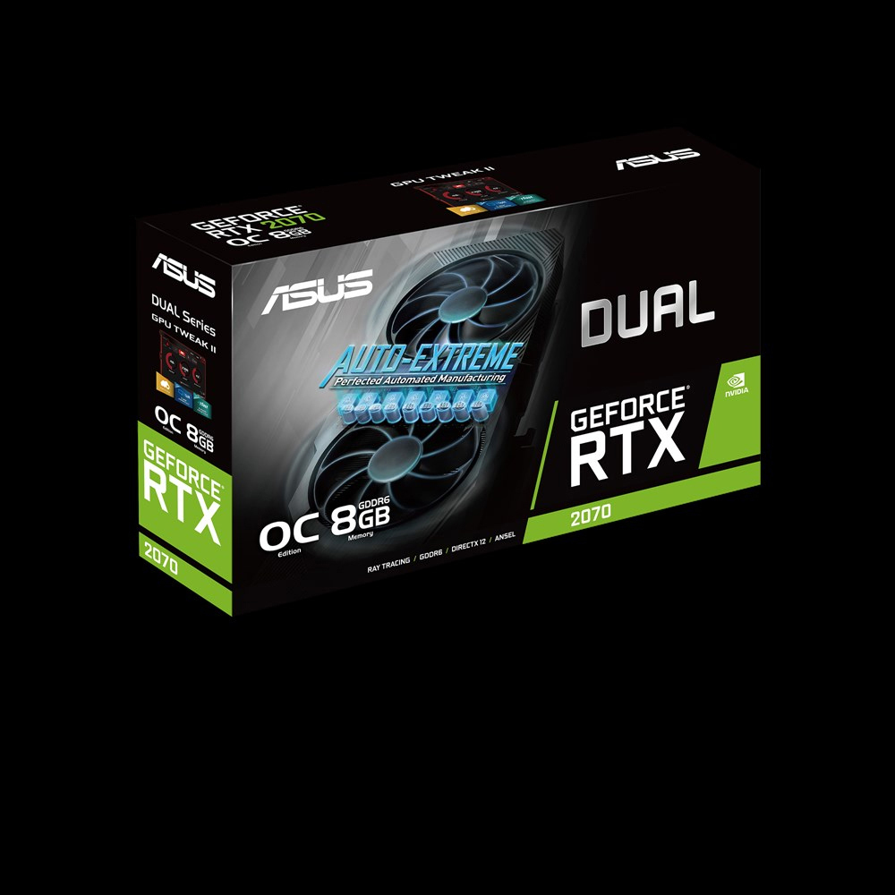 ASUS GeForce RTX™ 2070 Dual Evo OC 8GB (90YV0CN1-M0NA00) (NVIDIA, Grafikkarte)