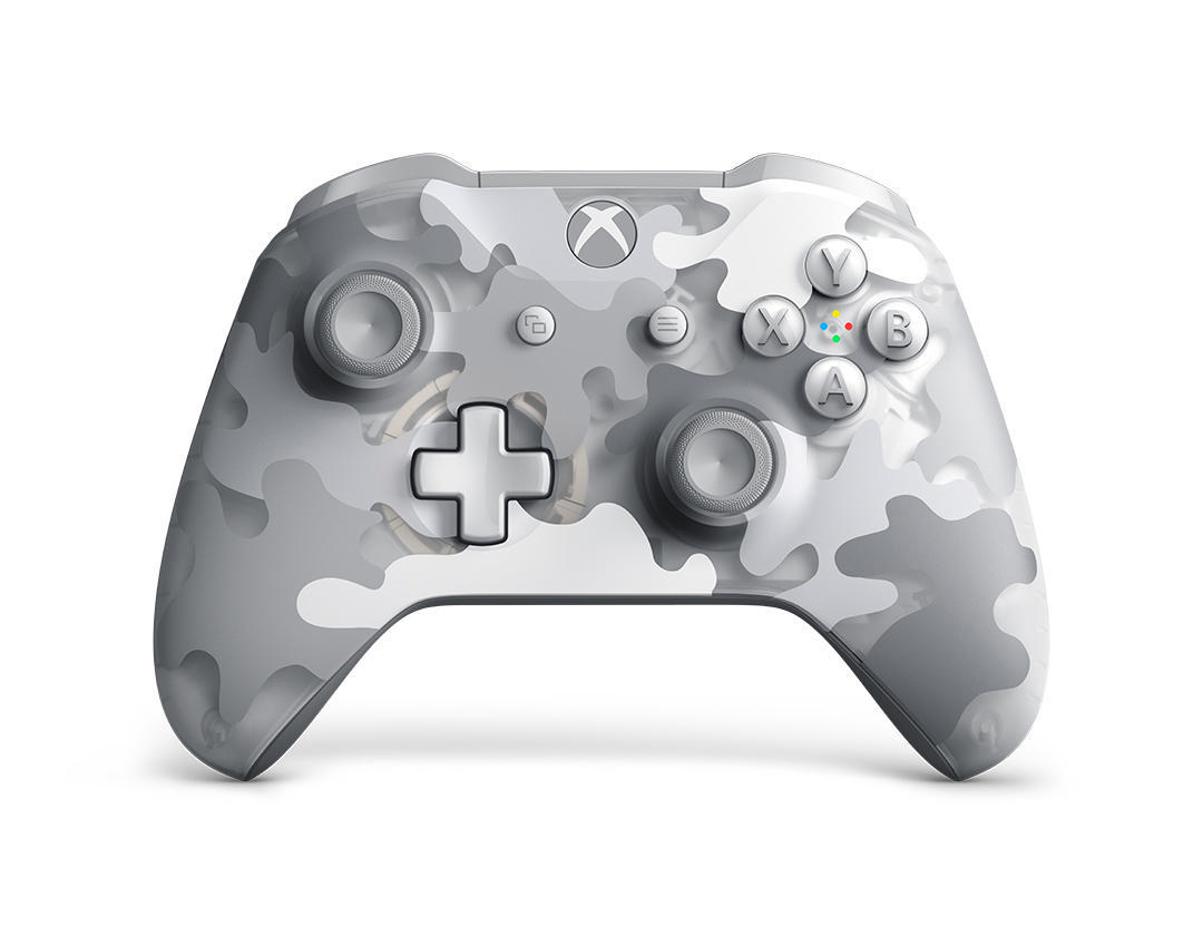 MICROSOFT Xbox Wireless Controller – Arctic Camo Special Edition Controller Weiß/Grau/Camouflage für Xbox One, Xbox Series X, PC
