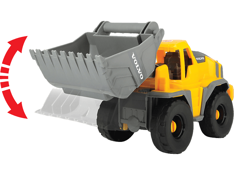 Thumbnail - DICKIE-TOYS Volvo On-site Loader, Spielzeug-Radlader mit Freilauf, Länge: 26 cm Spielzeugauto