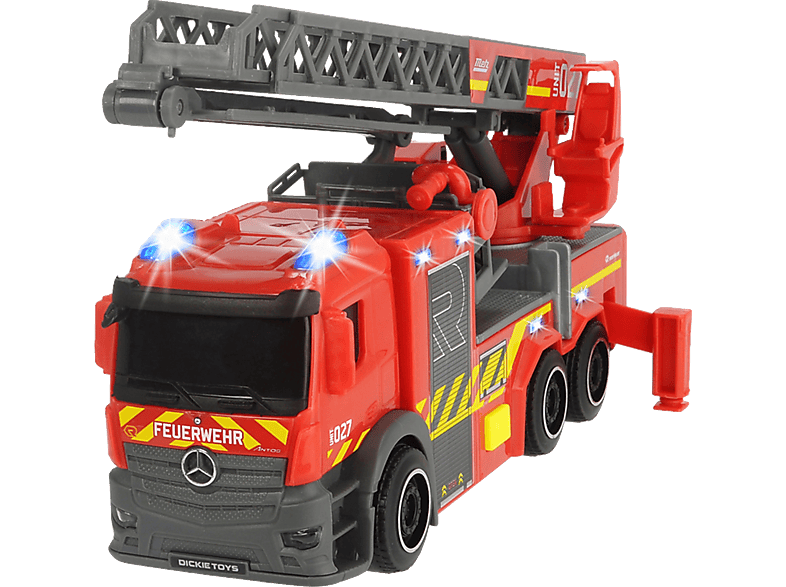 DICKIE-TOYS Feuerwehrauto mit Drehleiter Spielzeugauto Rot
