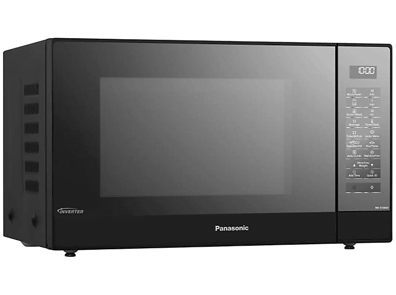 Microondas - Panasonic NN-GT46KB, Microondas 1000 WGrill 1100 W, 31 l, Libre Instalación, Negro