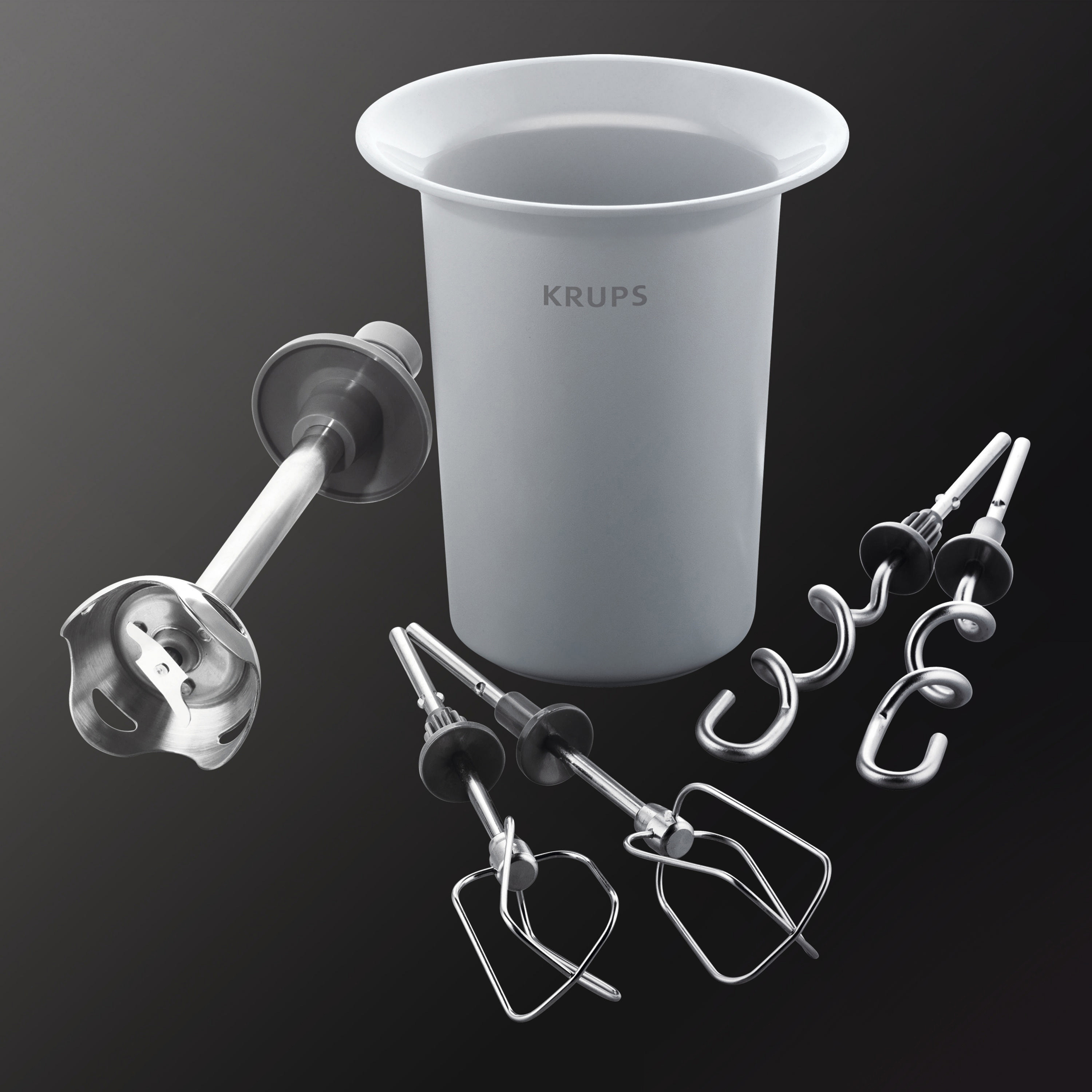 KRUPS GN 9031 Handmixer Weiß (500 Watt)