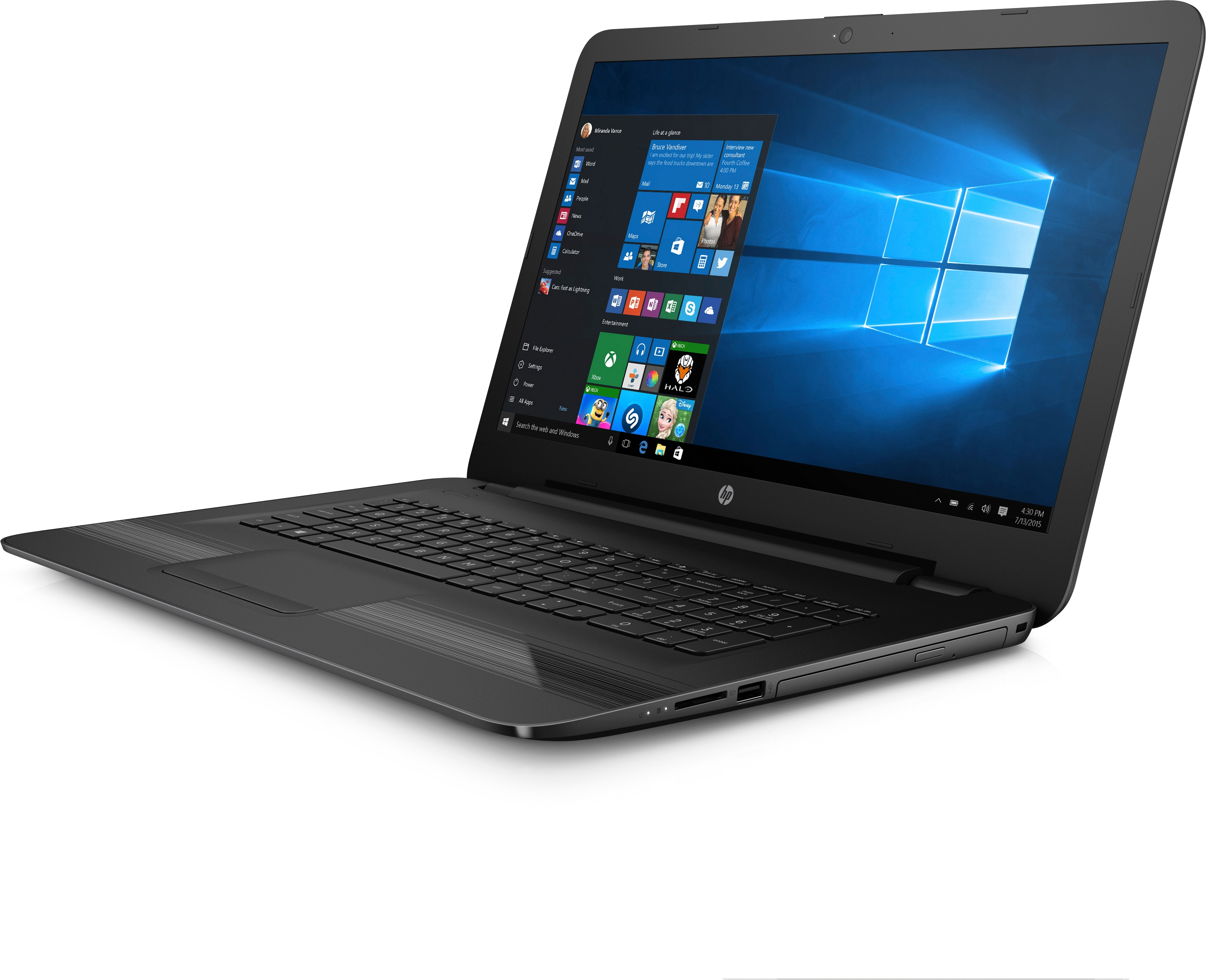 HP 17-y033ng - 17,3 Zoll - AMD A-Series A10-9600P - 8 GB - 1 TB - AMD Radeon™ R4 Graphics - Windows 10 Home (64 Bit)