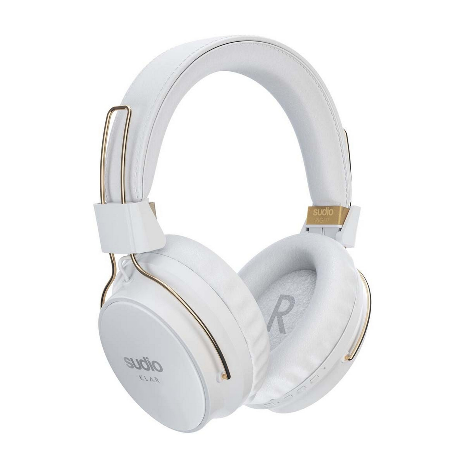 Auriculares inalámbricos - Sudio Klar KLRWHT, Bluetooth, 30h Autonomía, Cancelación de ruido, Blanco