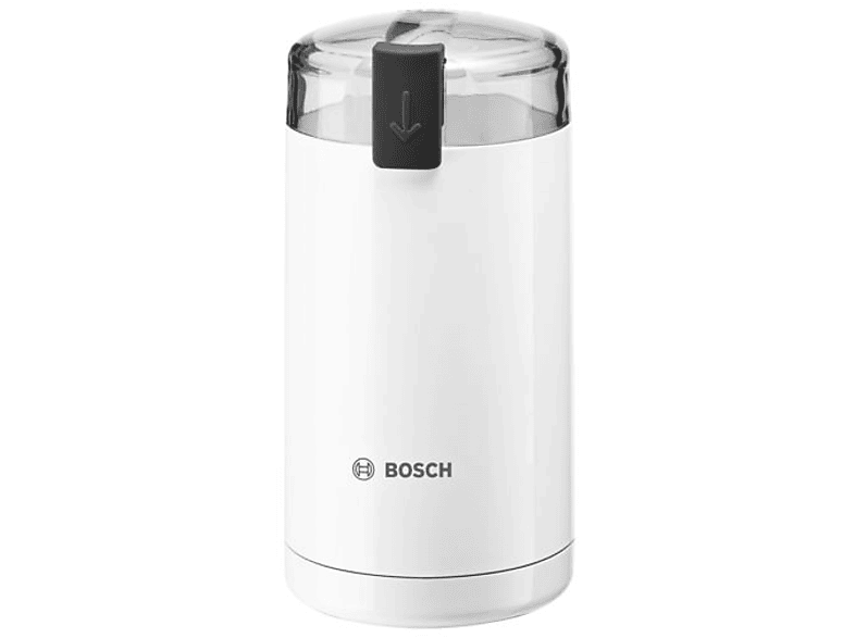 Molinillo de café - Bosch TSM6A011W, 180 W, Capacidad 75 g, Blanco