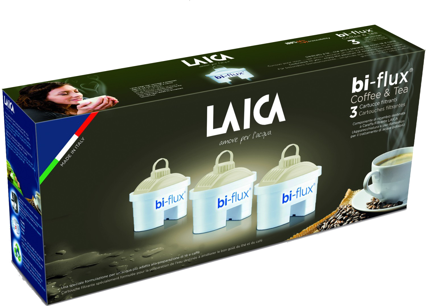 LAICA Coffee&Tea vízszűrőbetét, 3db