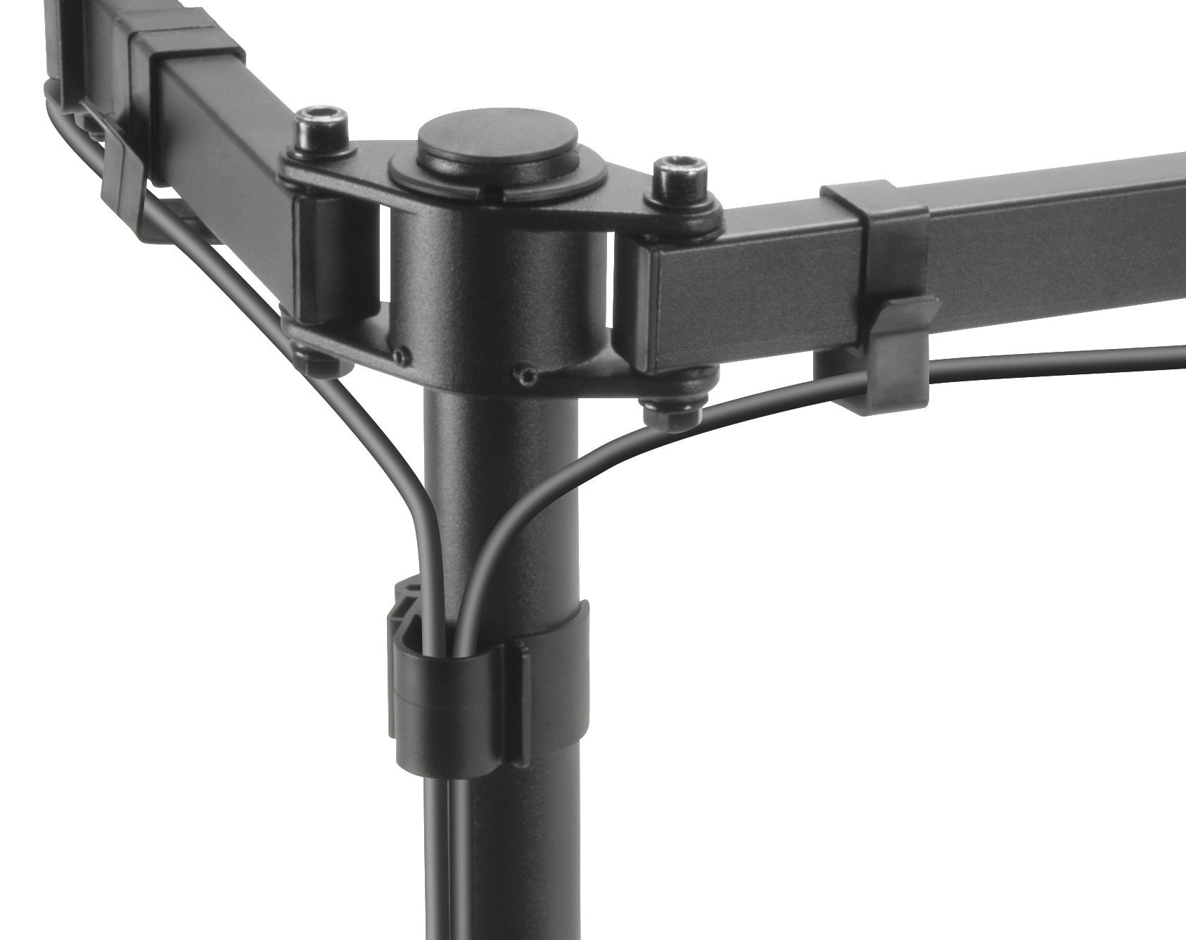 SPEEDLINK VESYON Dual Monitor Arm, Geeignet für Monitore mit 13 – 27“ (33 – 68.6cm) und einem Gewicht von jeweils bis zu 8kg, Schwarz