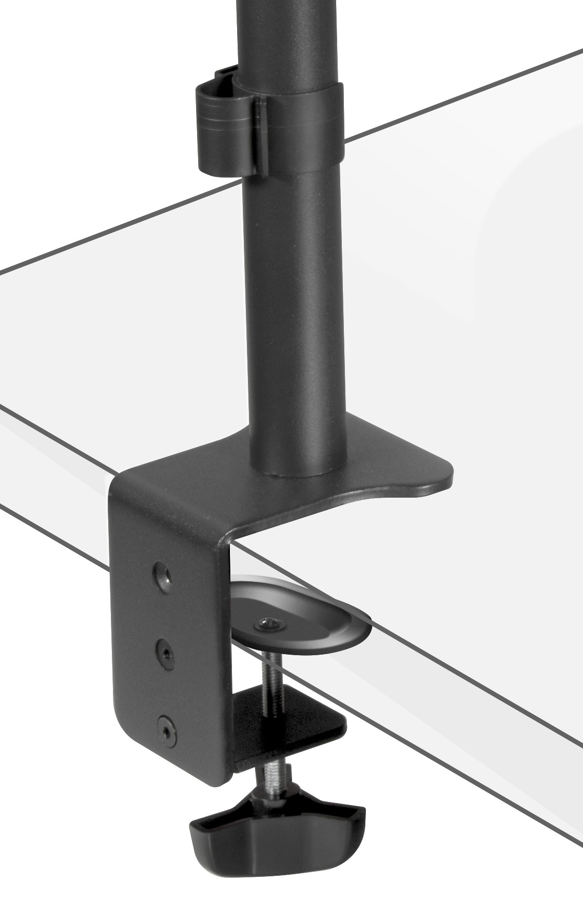 SPEEDLINK VESYON Dual Monitor Arm, Geeignet für Monitore mit 13 – 27“ (33 – 68.6cm) und einem Gewicht von jeweils bis zu 8kg, Schwarz