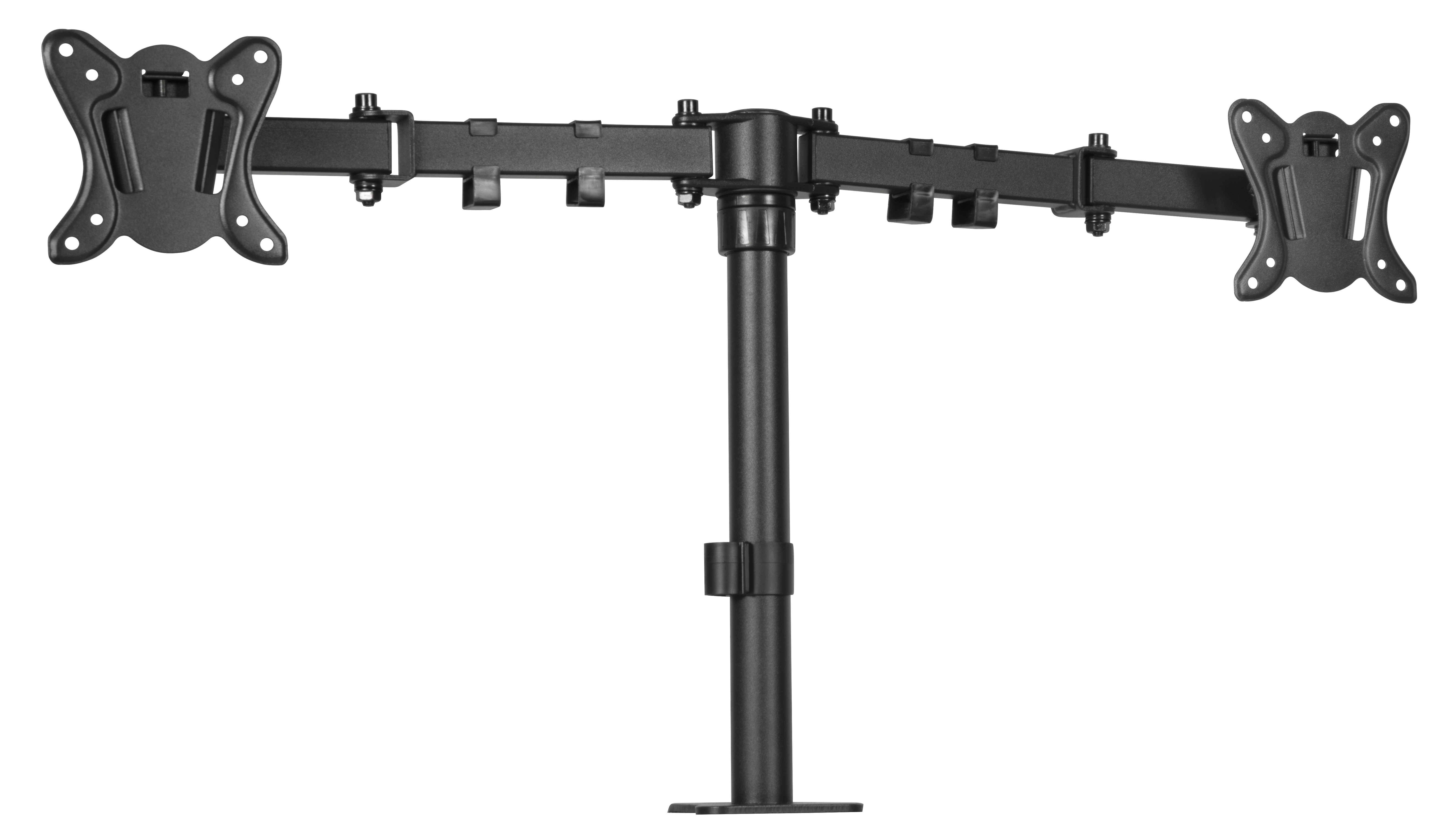SPEEDLINK VESYON Dual Monitor Arm, Geeignet für Monitore mit 13 – 27“ (33 – 68.6cm) und einem Gewicht von jeweils bis zu 8kg, Schwarz