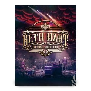 Albumhoes van Beth Hart in Royal Albert Hall, met band op podium en publiek.