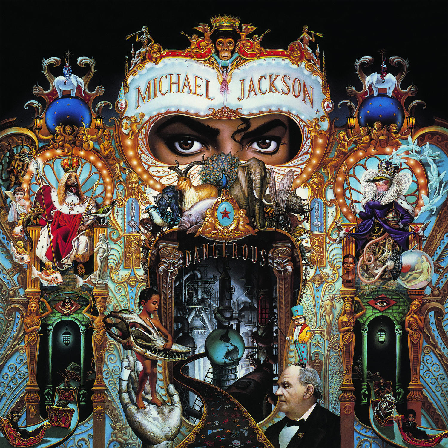 Michael Jackson Dangerous albumának borítója.