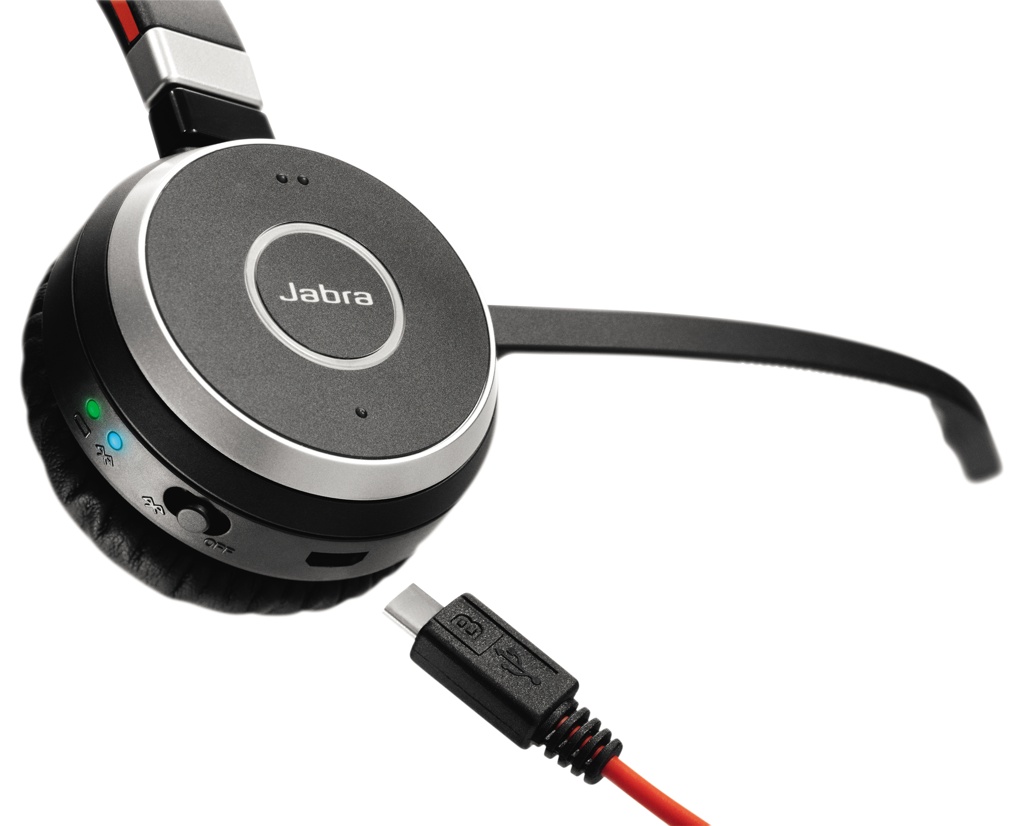 JABRA Evolve 65 UC binaural USB NC mit Ladestation Headset