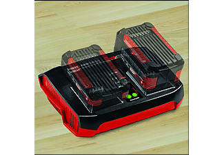 EINHELL Power-X-Twincharger 3 A PXC-Ladegerät, Rot/Schwarz