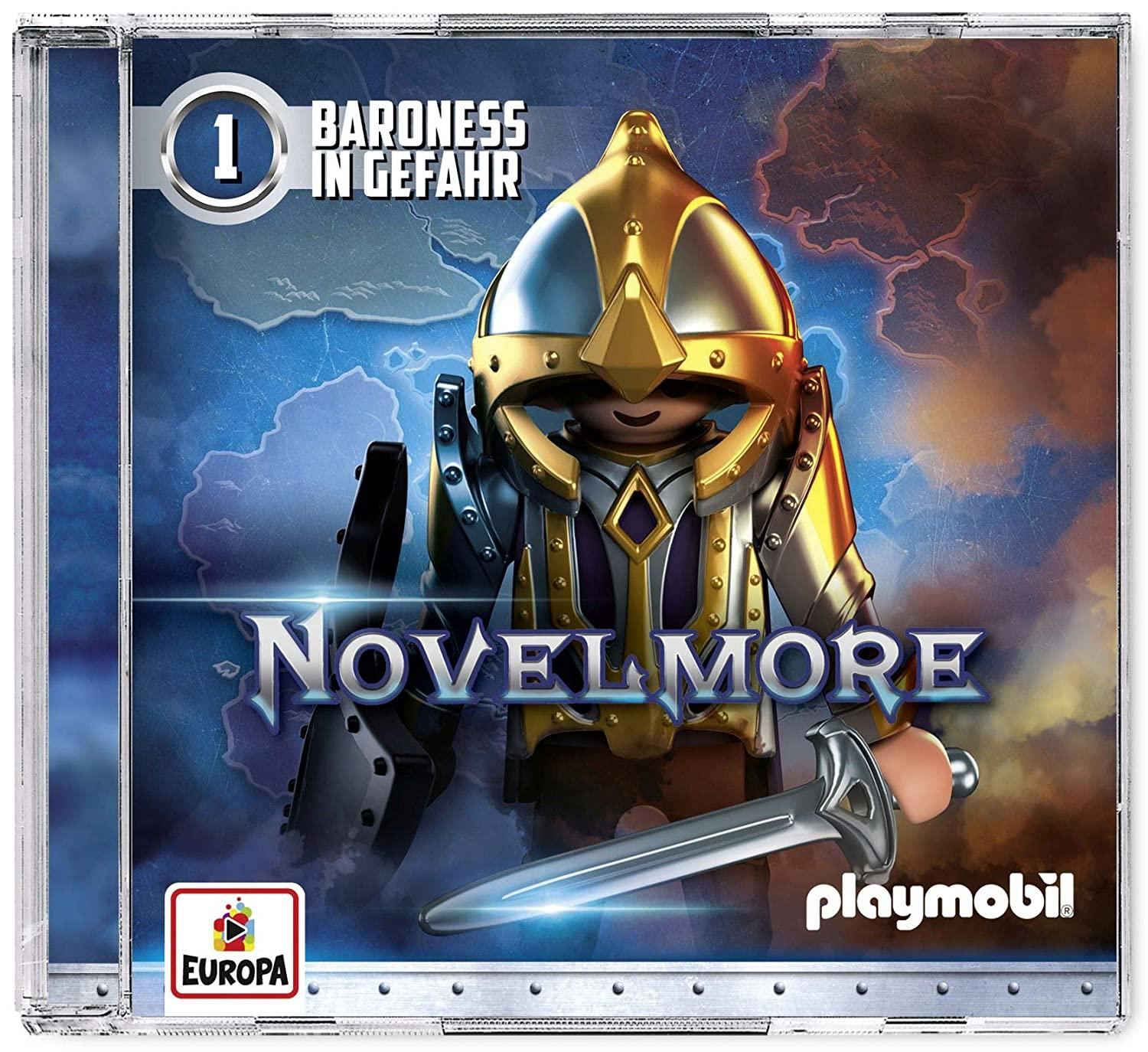 CD-Hülle mit Ritterfigur und dem Titel Novelmore.
