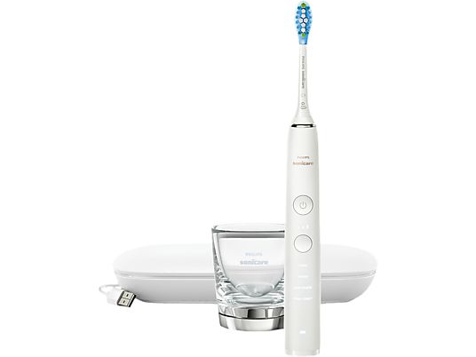 PHILIPS SONICARE DiamondClean 9000 HX9911/27 - Brosse à dents sonique électrique (Blanc)