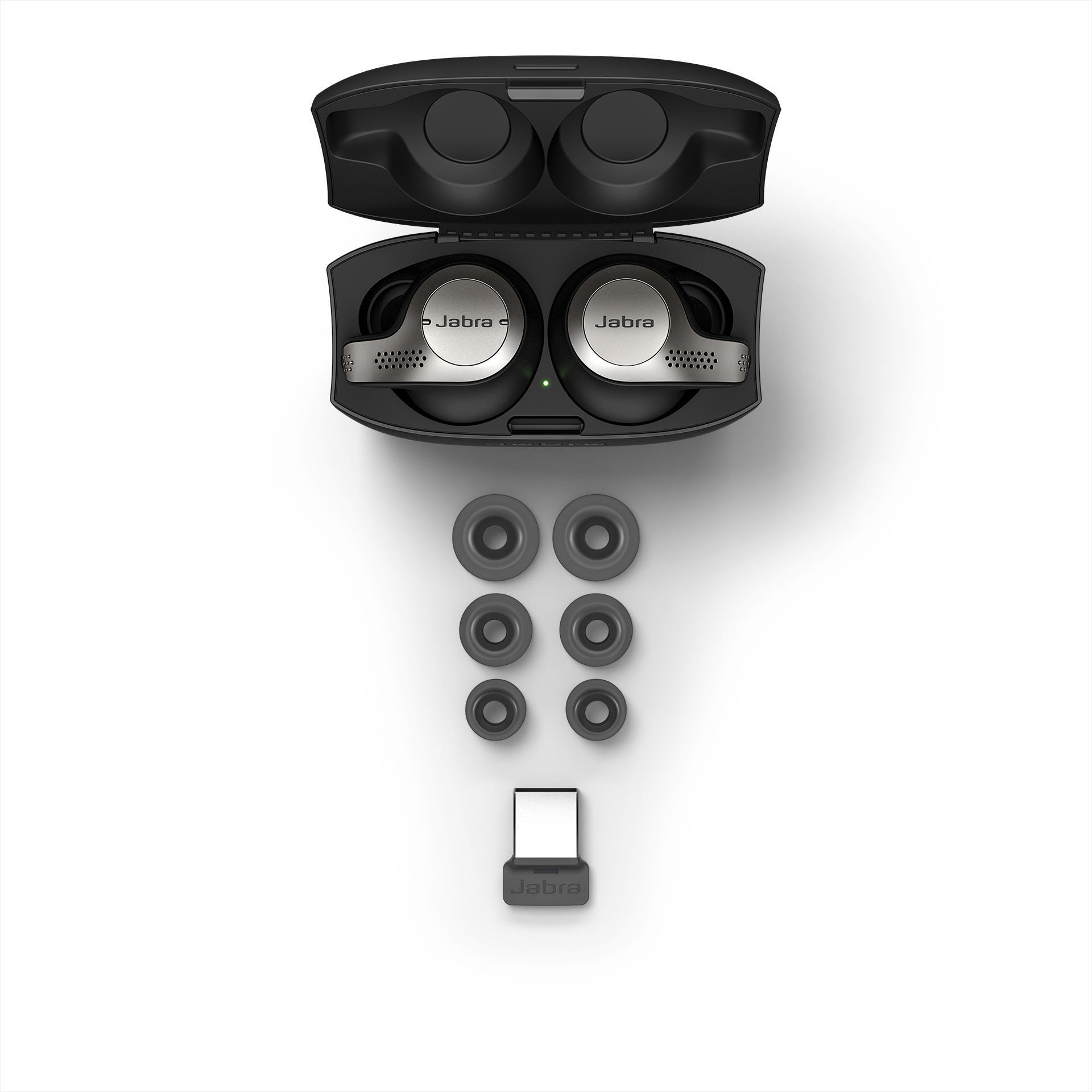 JABRA Evolve 65t UC titanium black + Link 370 True Wireless Kopfhörer
