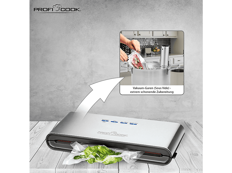 PROFICOOK PC-VK 1080 Vakuumierer Inox