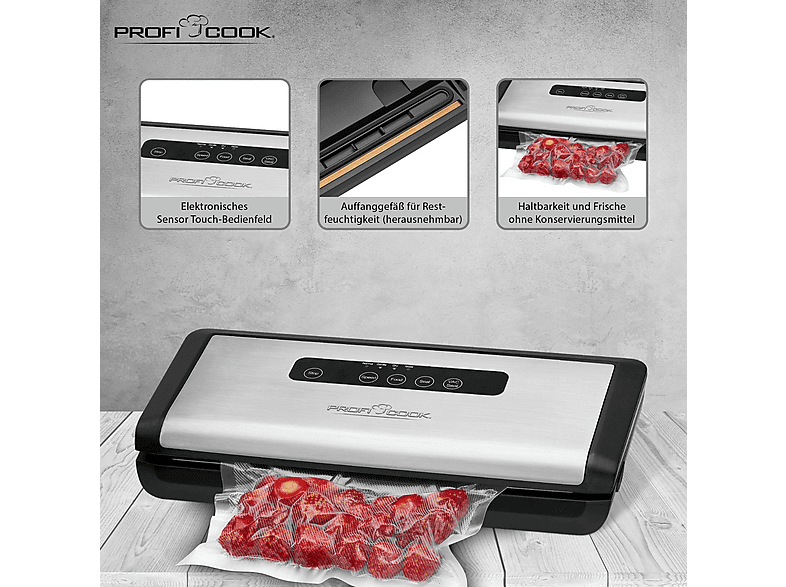 Profi Cook PC-VK 1146 Folienschweißgerät; Vakuumierer — Foto 4 von 5