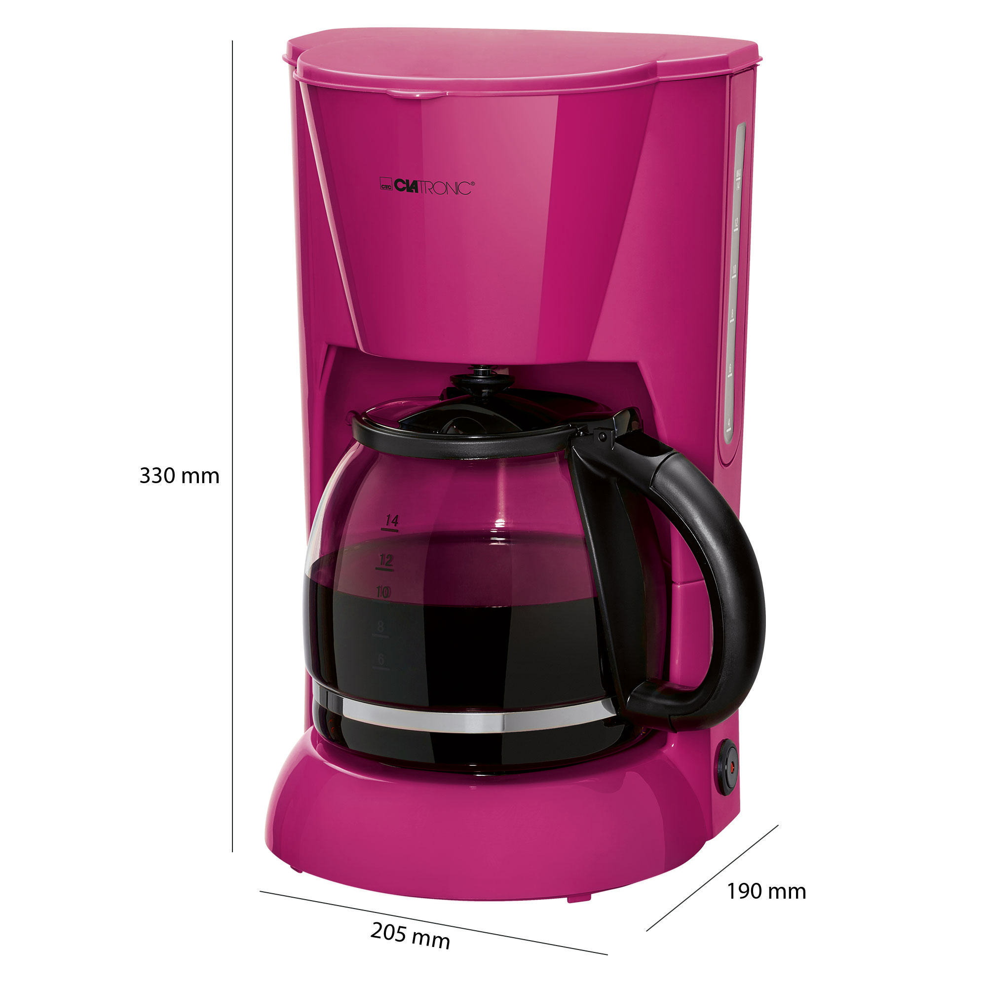 CLATRONIC KA 3473 Kaffeemaschine Brombeer