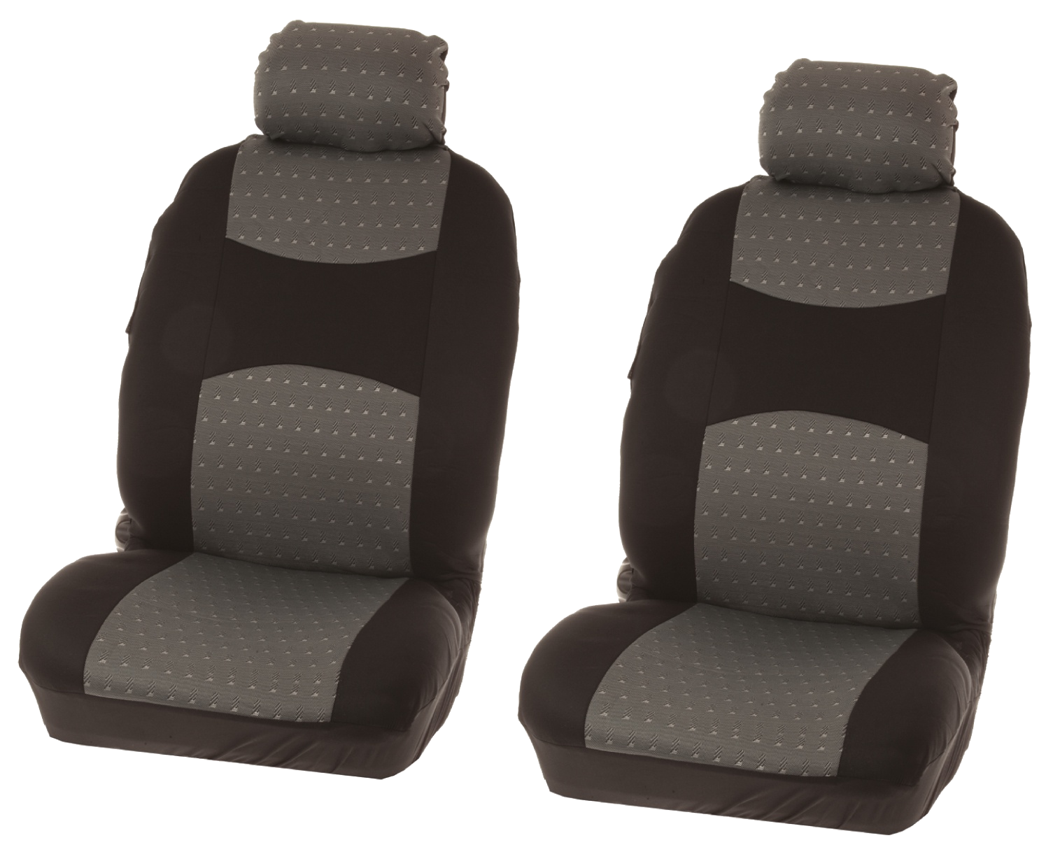 CARPOINT Chicago 4 részes üléshuzat szett, fekete-szürke