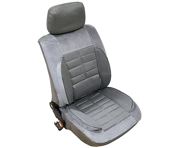 HOMASITA 10 részes plüss üléshuzat szett, ezüstszürke