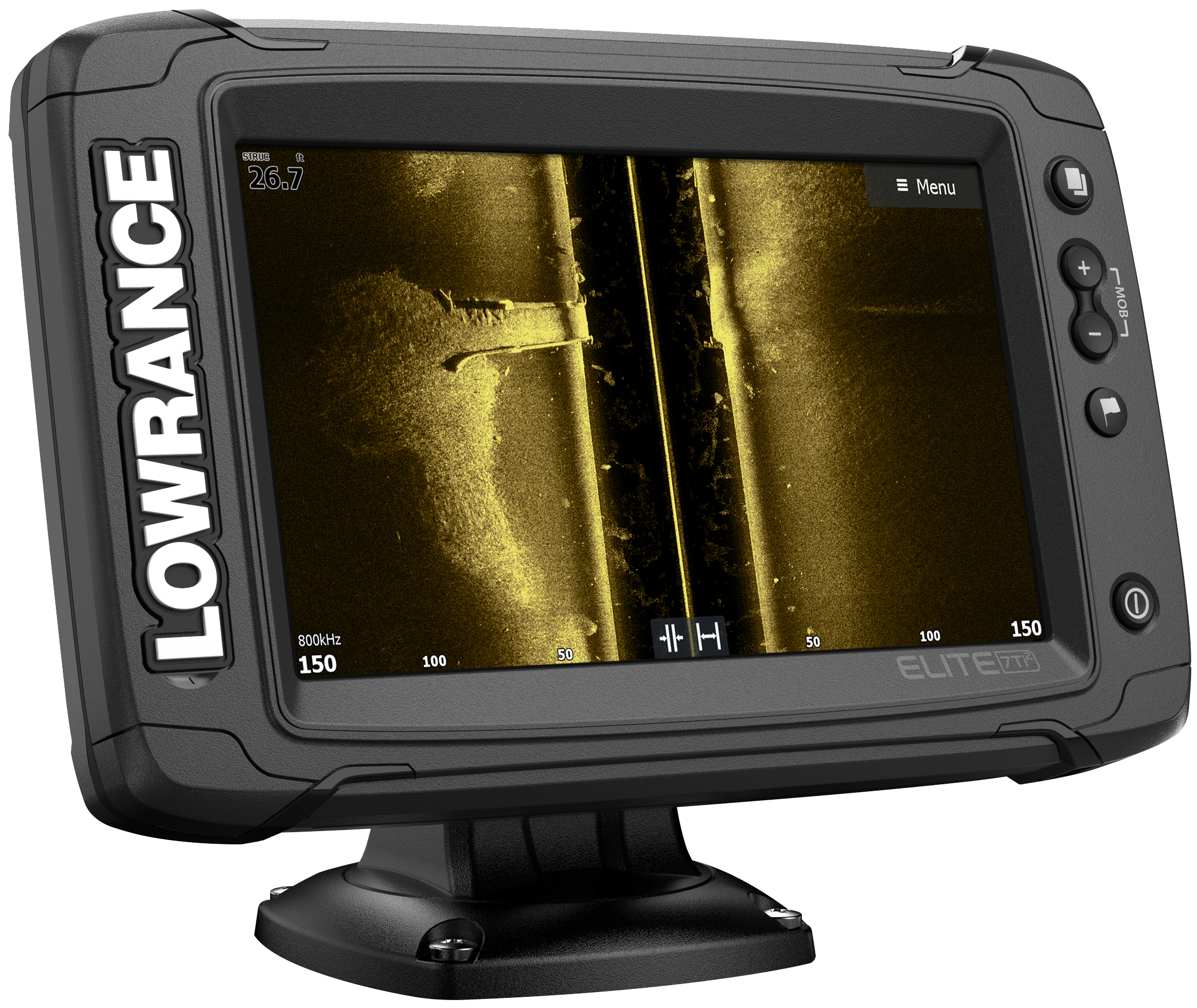 LOWRANCE Elite-7 TI2 ohne Schwinger Angeln, Schifffahrt