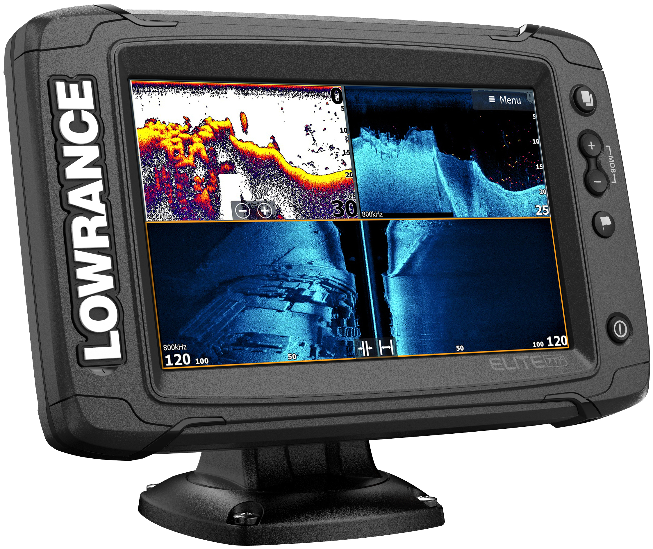 LOWRANCE Elite-7 TI2 ohne Schwinger Angeln, Schifffahrt