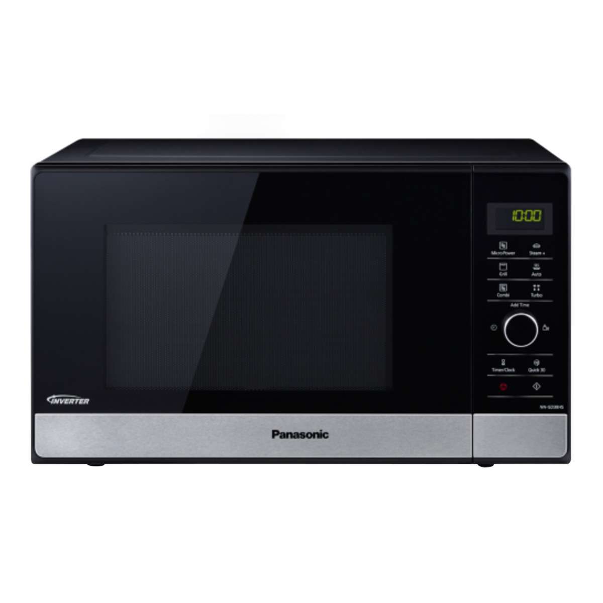 Microondas Panasonic Nngd38hs grill nngd38hssug 1000 w 23 litros libre instalación 17 programas negro 23l 1000w y accesorio vapor+ nngd38h 6 niveles cuarzo 1100 285