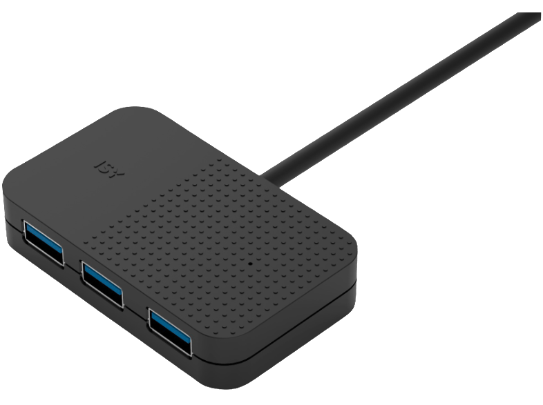 Hub USB/Concentrador- ISY IHU-1001, USB HUB, 4 Puertos, PortHub 2.0 Pass, 480 mb/s, Negro