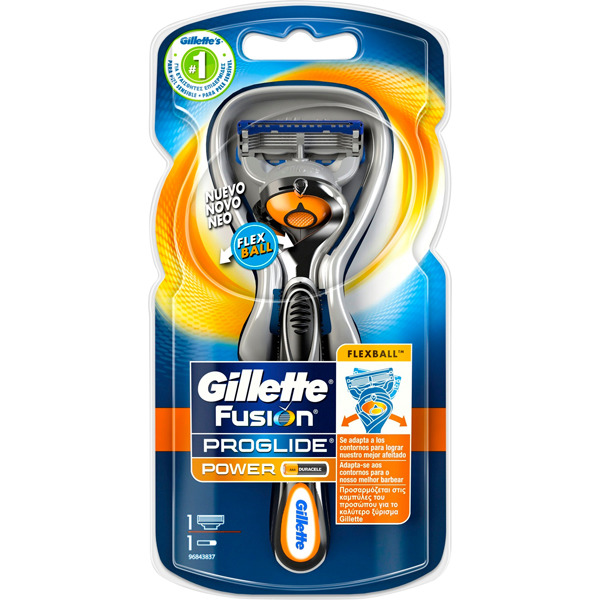 Maquinilla de afeitar - Gillette Fusion Proglide Flexball Power, Afeitado, 1 unidad