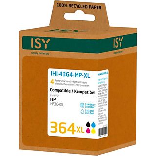 Cartucho de tinta - ISY IHI-4364-MP-XL, Pack 4 tintas, Compatible con HP 364 XL, Multicolor