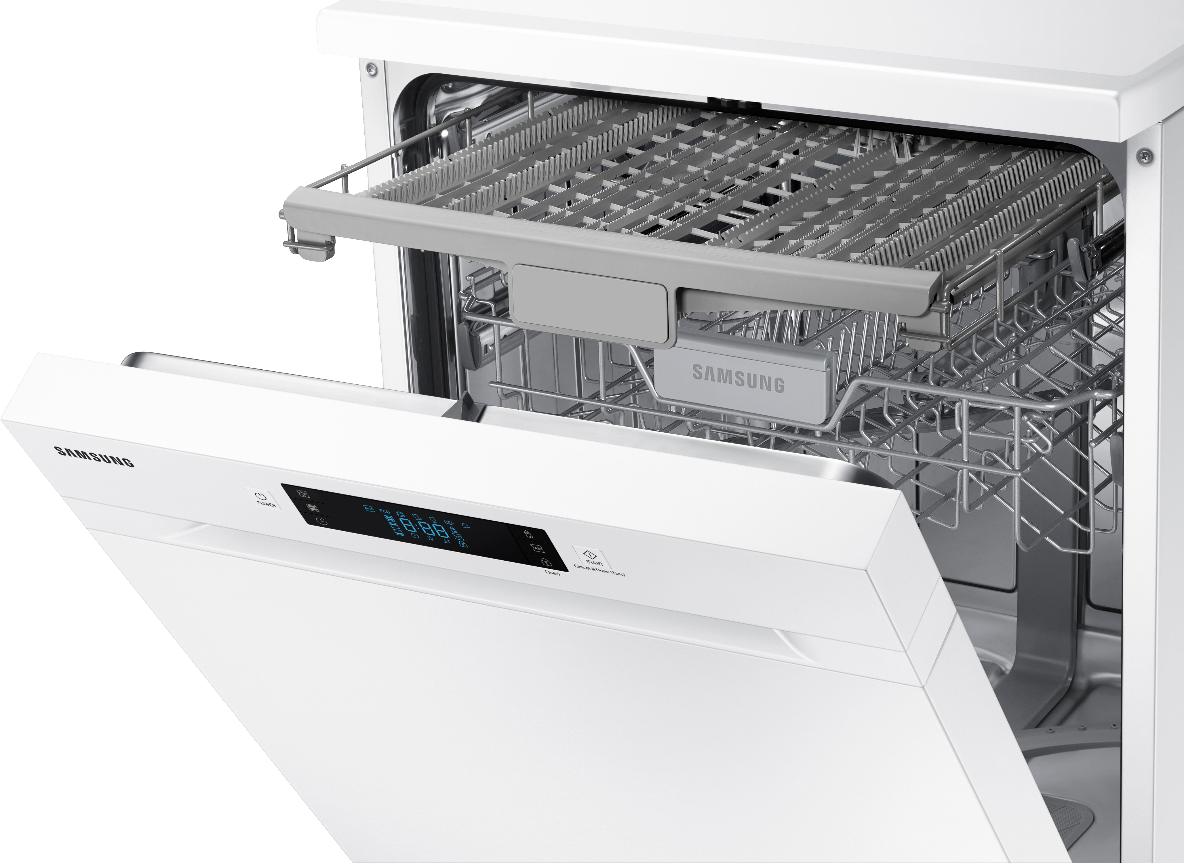 SAMSUNG DW60M6050FW Geschirrspüler (Standgerät, 598 mm breit, 44 dB (A), E)