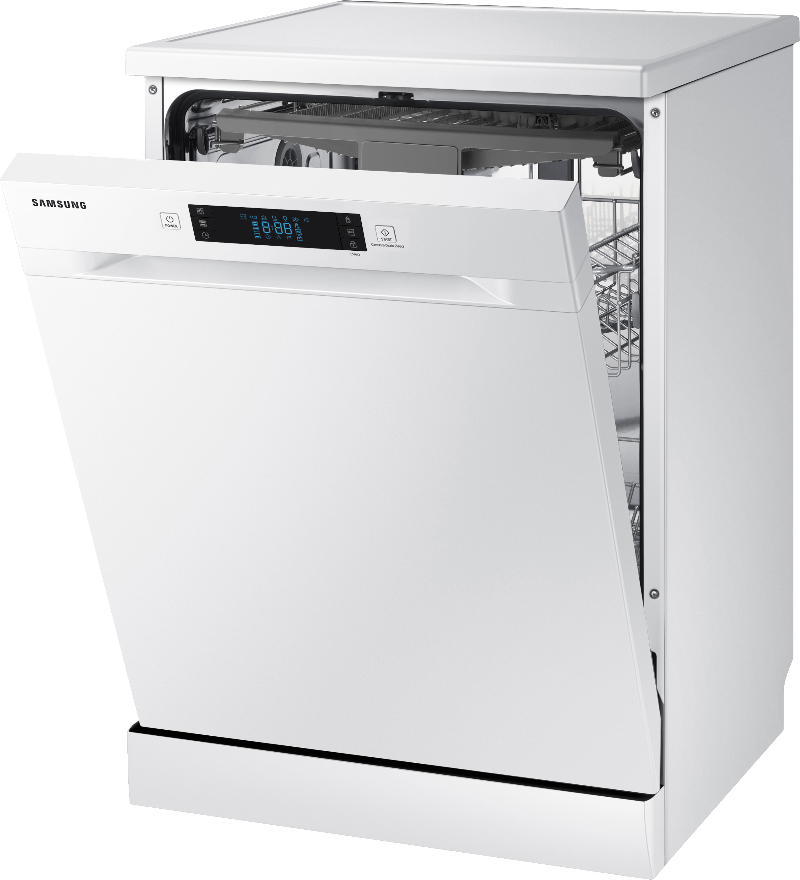 SAMSUNG DW60M6050FW Geschirrspüler (Standgerät, 598 mm breit, 44 dB (A), E)