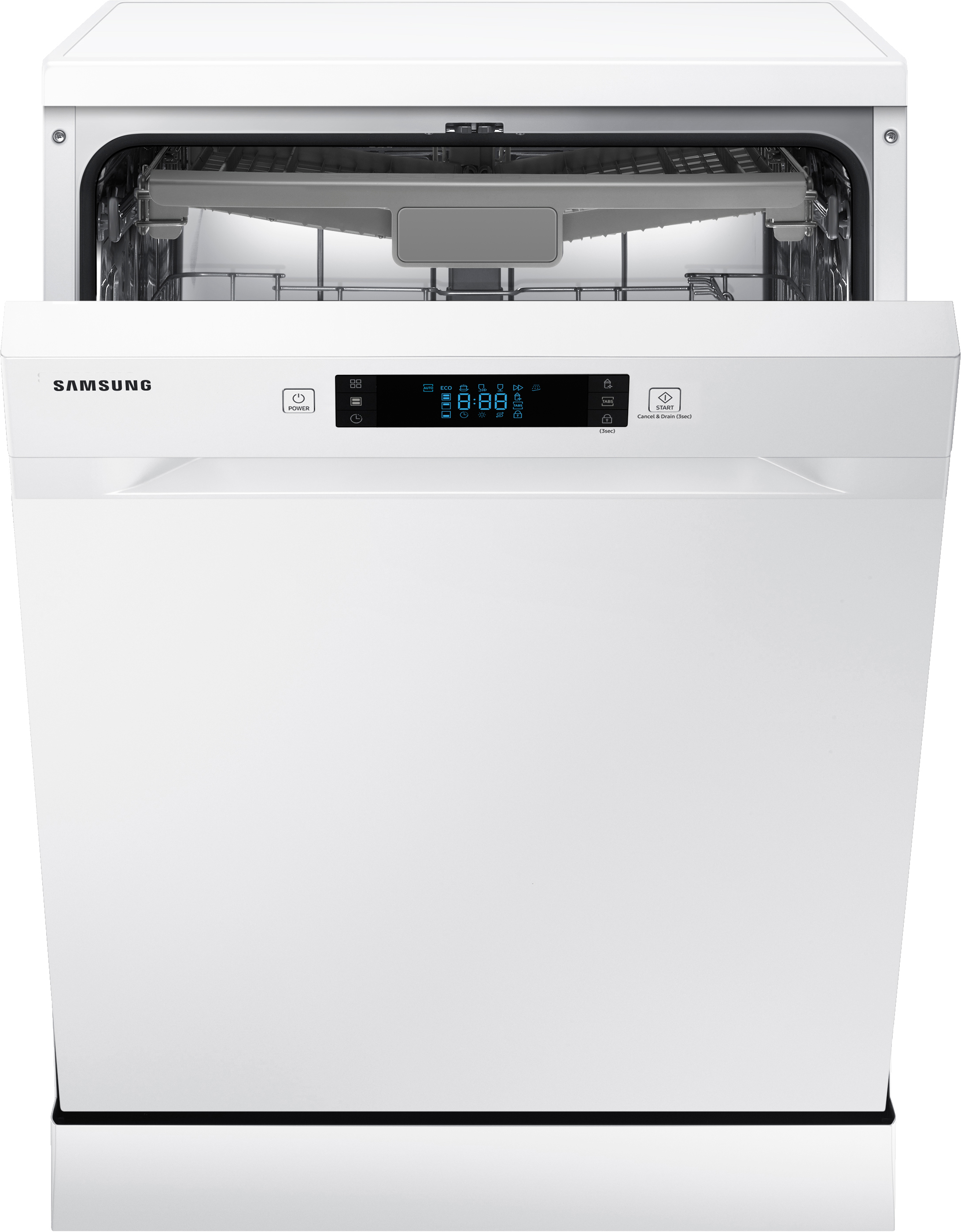 SAMSUNG DW60M6050FW Geschirrspüler (Standgerät, 598 mm breit, 44 dB (A), E)