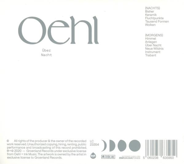 Albumcover mit dem Bandnamen Oehl und Songtiteln auf Deutsch.