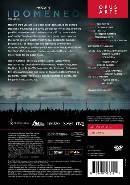 Teatro Real, Portillo IDOMENEO Eric David Cutler, - (DVD) -