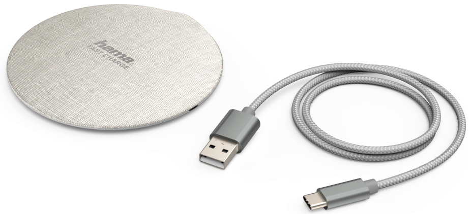 HAMA Draadloze lader FC10 Metal Zilver (183380)
